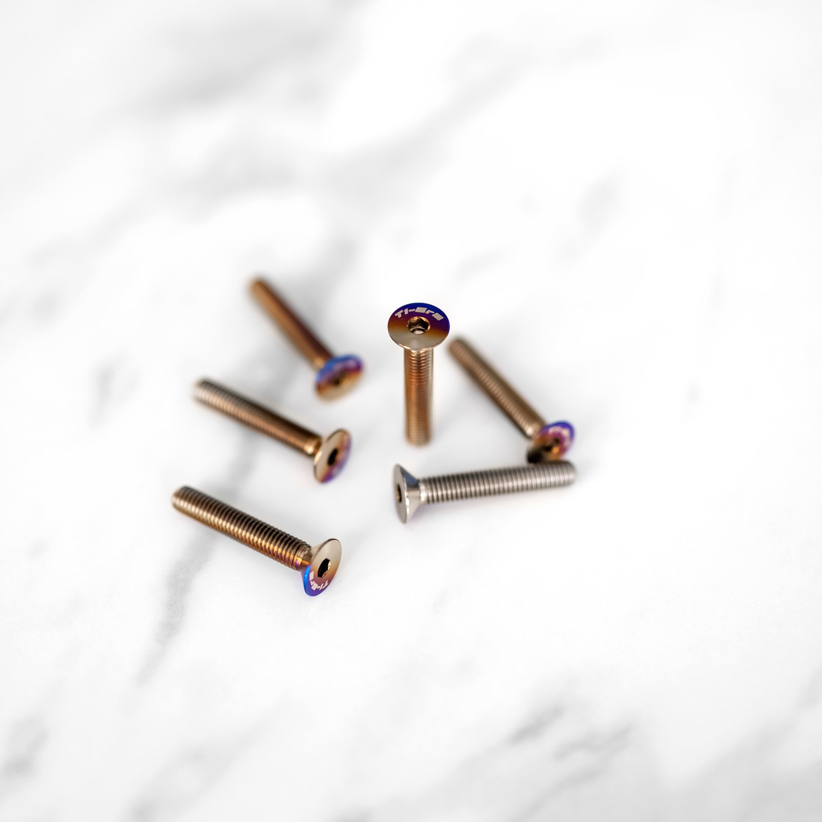Ti-Gr5 Titanium Countersunk Steering Wheel Bolts - M5x30 | NDF Café